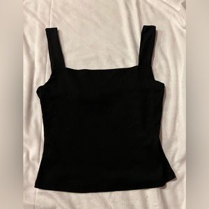 black square neck tank